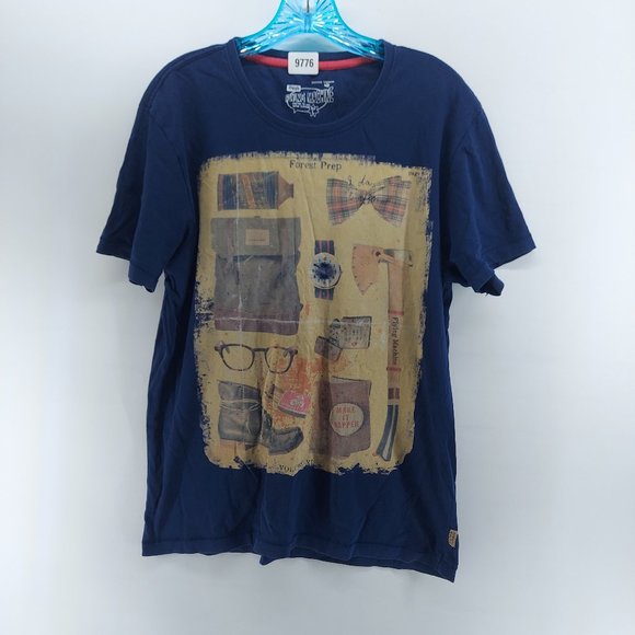 flying machine blue shirt Size Large - Picture 1 of 8